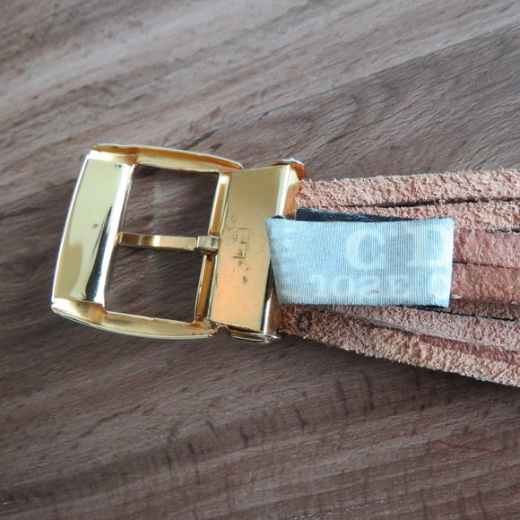 VINTAGE JOSE COTEL Multi Strand Southwestern Boho Wide Tan Leather Belt - Picture 9 of 11
